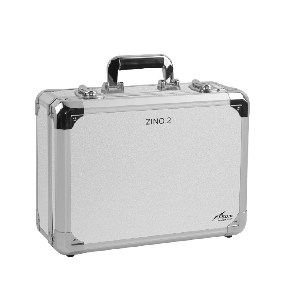 Carrying Case Waterproof Aluminum Hard Travel Protect for Hubsan ZINO 2 zino silver case - Image 3