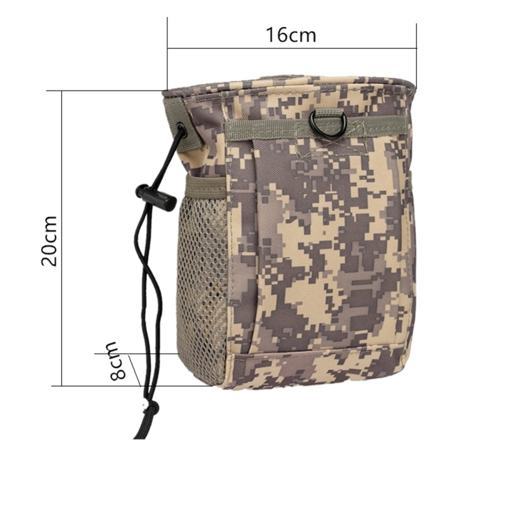 FGJ Molle Small Recycling Storage Bag Outdoor Multifunctional Package black_16cm*8cm*20cm - Image 2