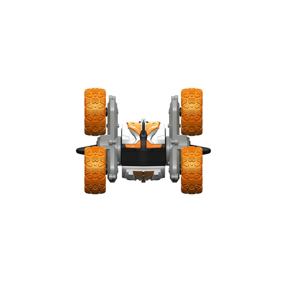 2.4ghz Remote Control Car Rechargeable Amphibious 4wd 6-Wheel Rotation Stunt RC Orange - Image 3