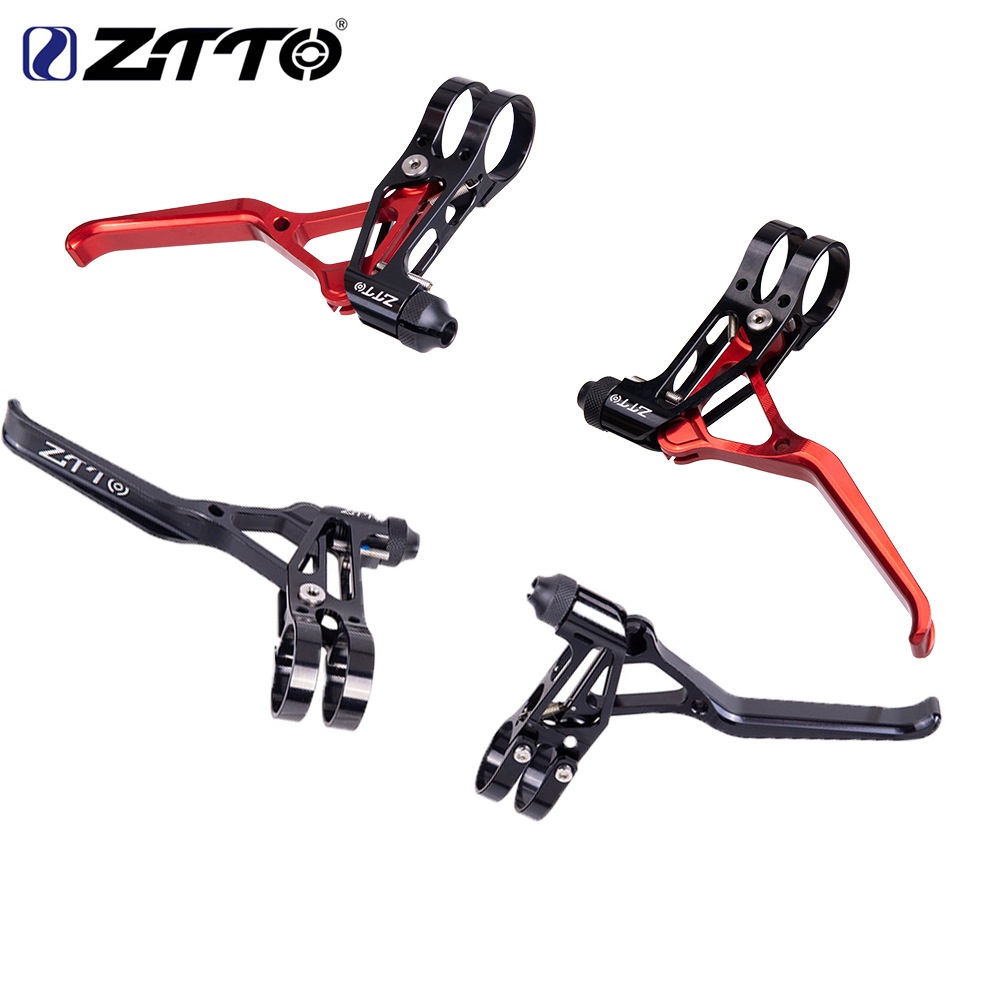 ZTTO Bicycle Folding Wheel Road Handbrake Handle V Brake Ultra-light Hollow CNC Accessories super light brake lever red - Image 2