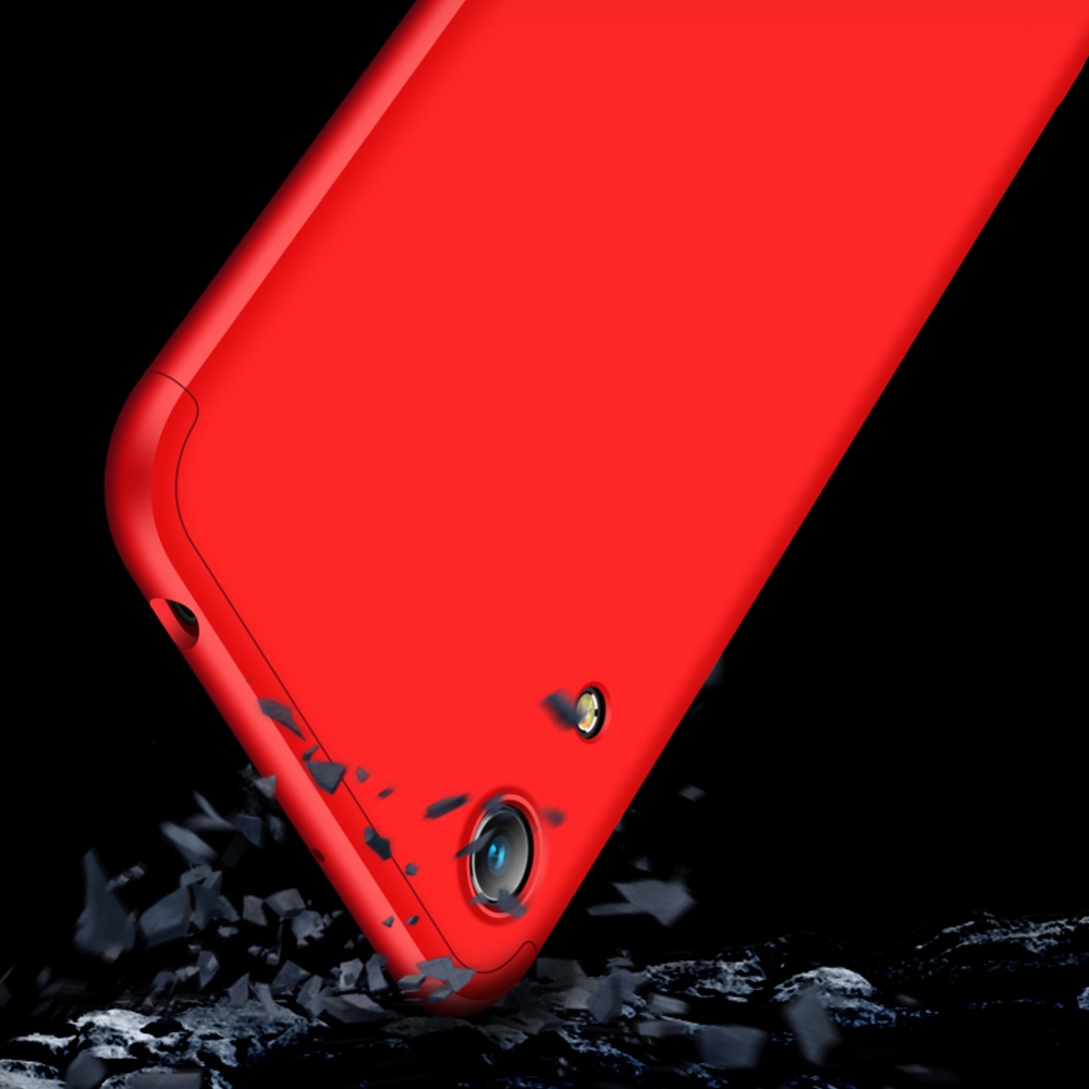 For HUAWEI HONOR 8A Ultra Slim PC Back Cover Non-slip Shockproof 360 Degree Full Protective Case red - Image 3