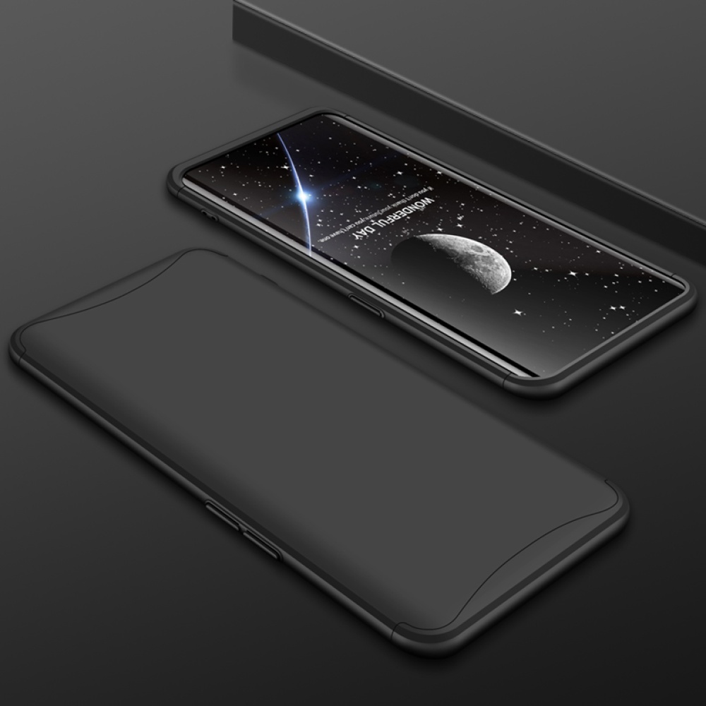 For OPPO Find X Ultra Slim PC Back Cover Non-slip Shockproof 360 Degree Full Protective Case black - Image 3