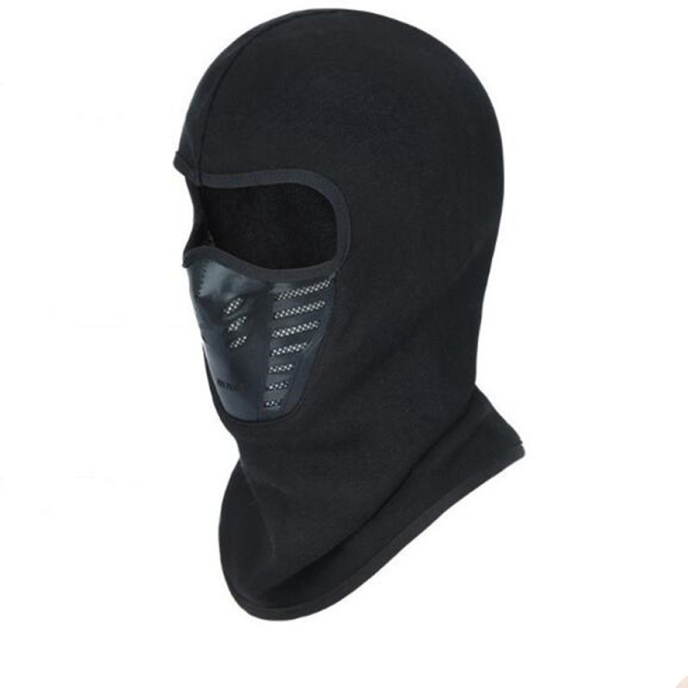 Windproof Fleece Neck Cover Winter Warm Hat Ski Full Face Mask Cycling Scarf CS Cap black_L (58-60cm) - Image 2