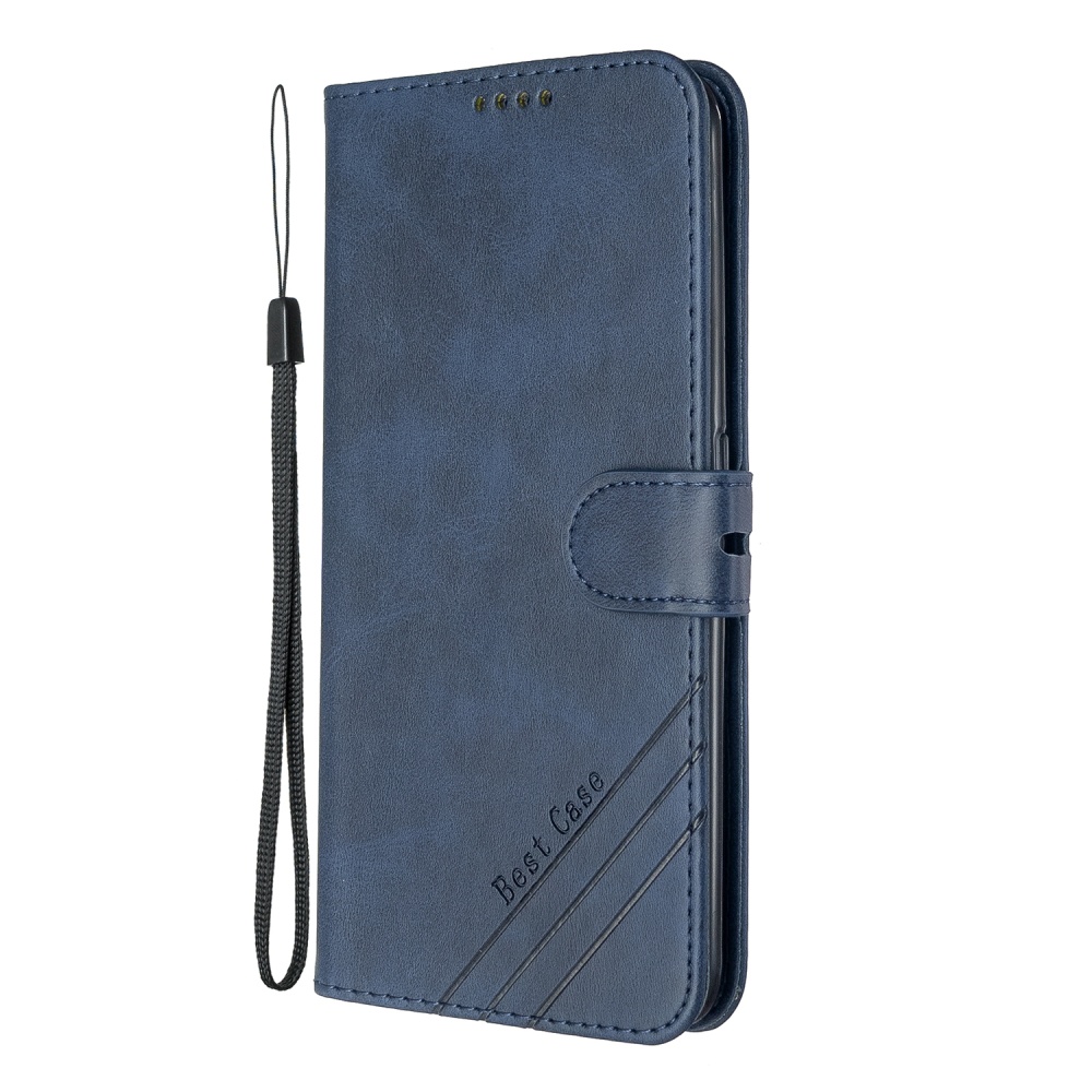 For OPPO F11/F11 Pro Case Soft Leather Cover with Denim Texture Precise Cutouts Wallet Design Buckle Closure Smartphone Shell blue - Image 3