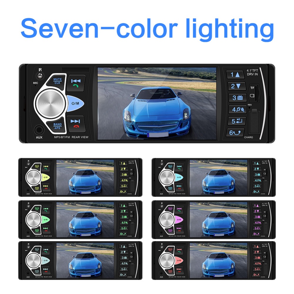 4.1 inch HD Car MP5 Bluetooth Hands-free Vehicle Player Card Radio 4022D with Rear Camera black - Image 3