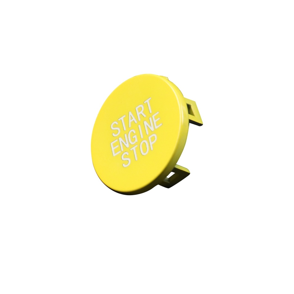 Car Start Engine Stop Switch Ignition Button Replacement Trim For 3 Series Yellow - Image 3