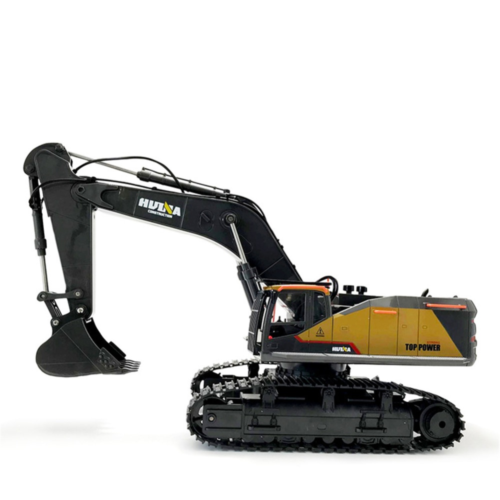 HuiNa 1:14 1592 RC Alloy Excavator 22CH Big Trucks Simulation Remote Control Vehicle Toy for Boys 2 batteries - Image 3