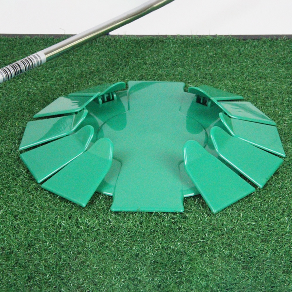 Golf Disc Indoor Push Rod Practice Convenient Practical Green Hole Saucers Accessories green - Image 2