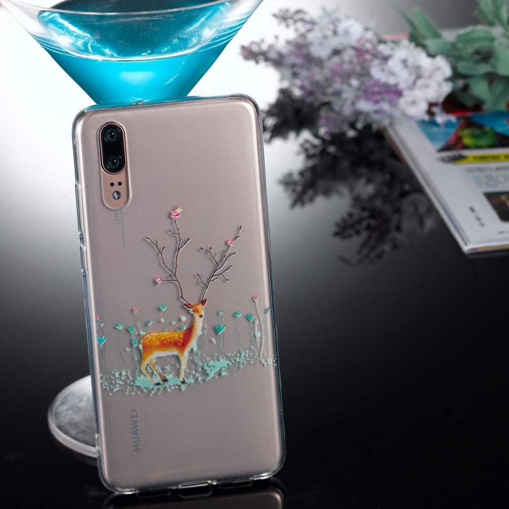 TPU Protective Phone Cover Soft Cute Cartoon Style Shell for Huawei P20 - Image 3