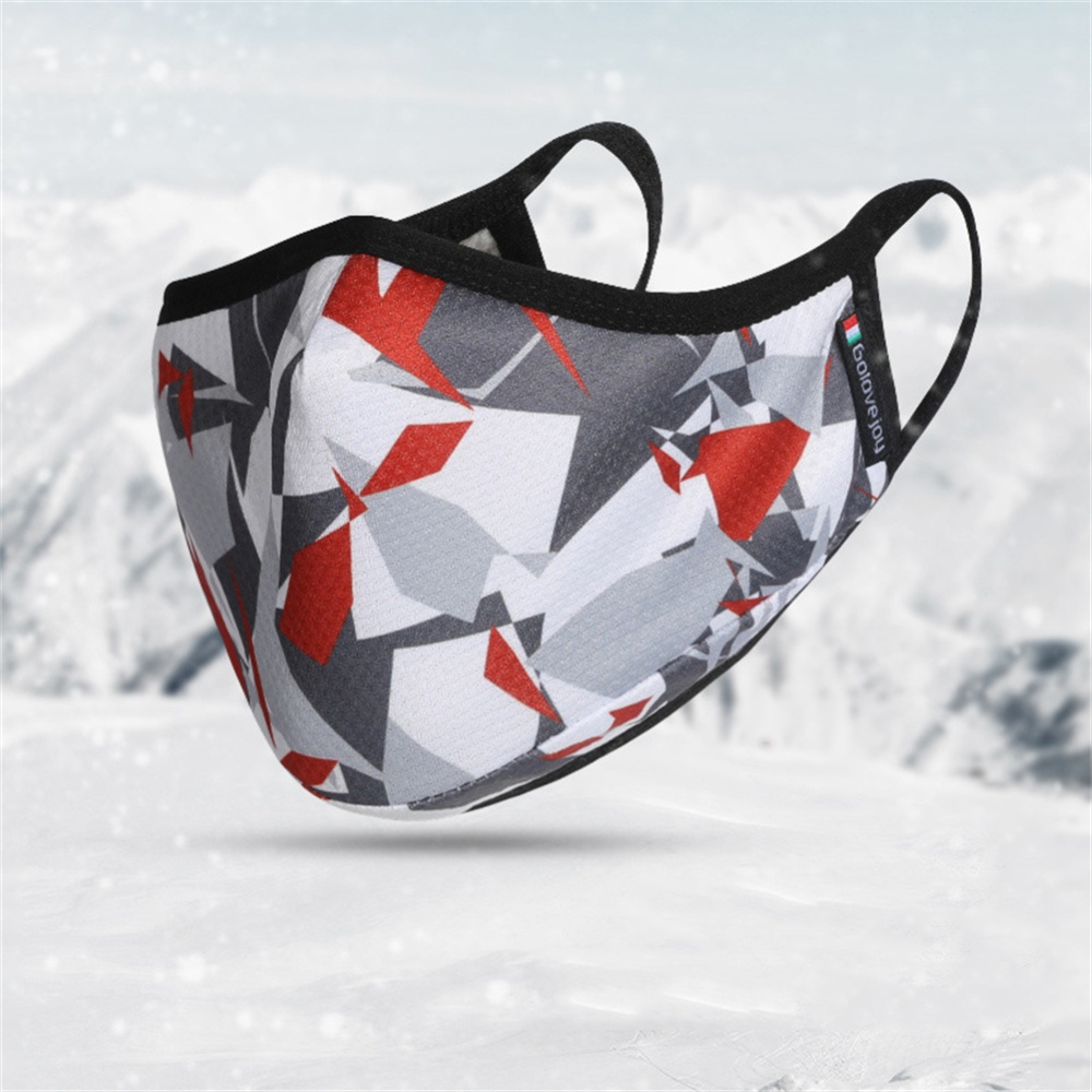 Outdoor Riding Dust Protect Mouth Cover Windproof Printing Warmth Mask For Sport 1_One size - Image 2