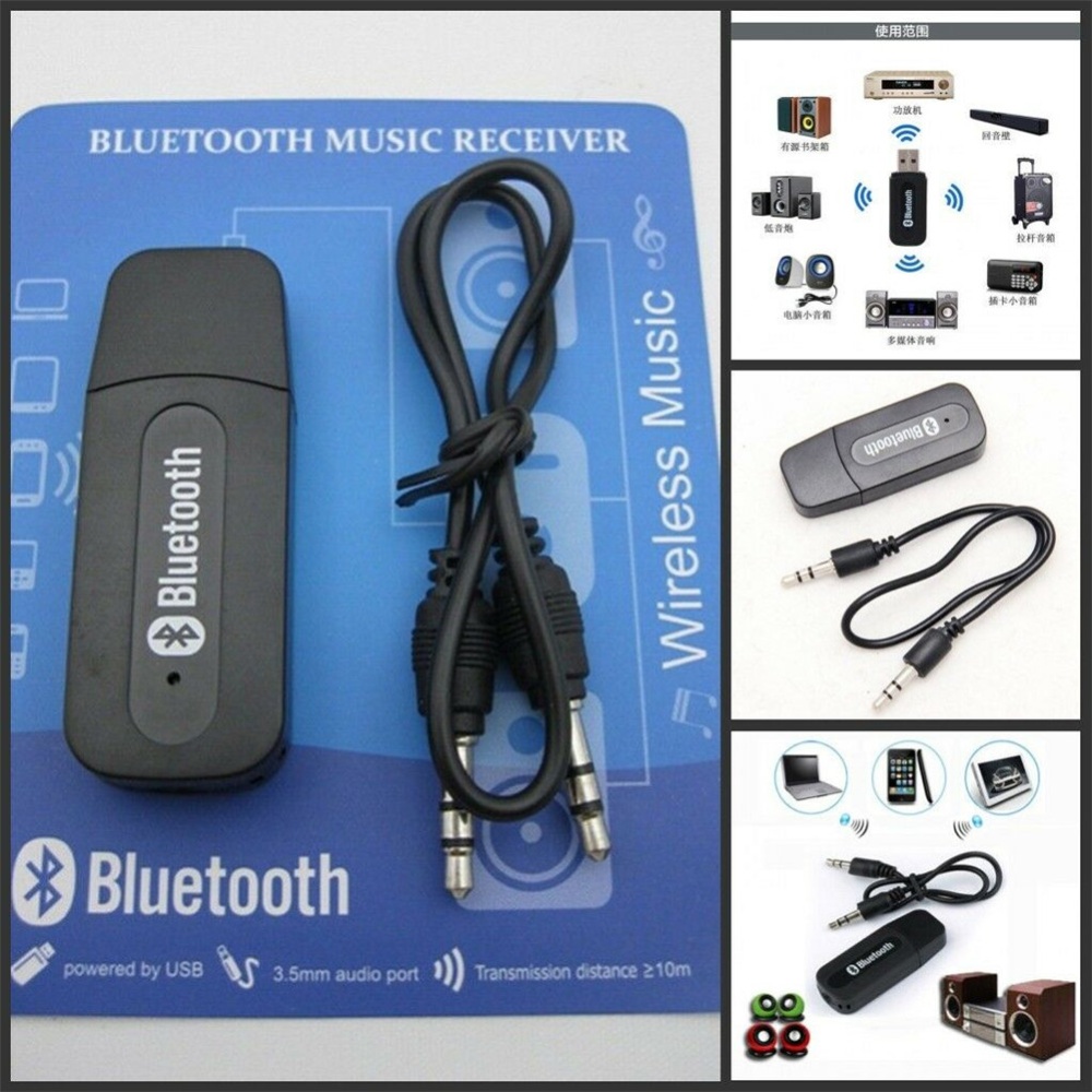 Bluetooth Adapter 3.5mm   Receiver Audio USB Stick black - Image 3