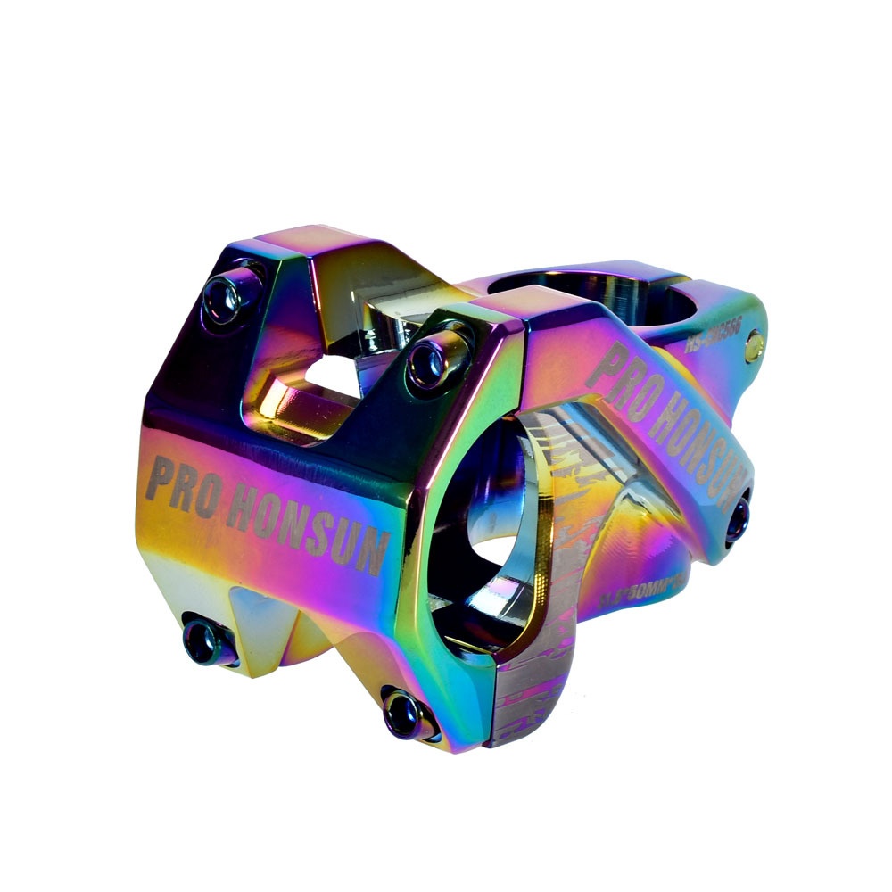 Colorful Bike Stem 28.6mm*31.8mm Hollow Short Cnc Mountain Bicycle Handlebar 50MM / dazzling_50MM 0 degree - Image 3