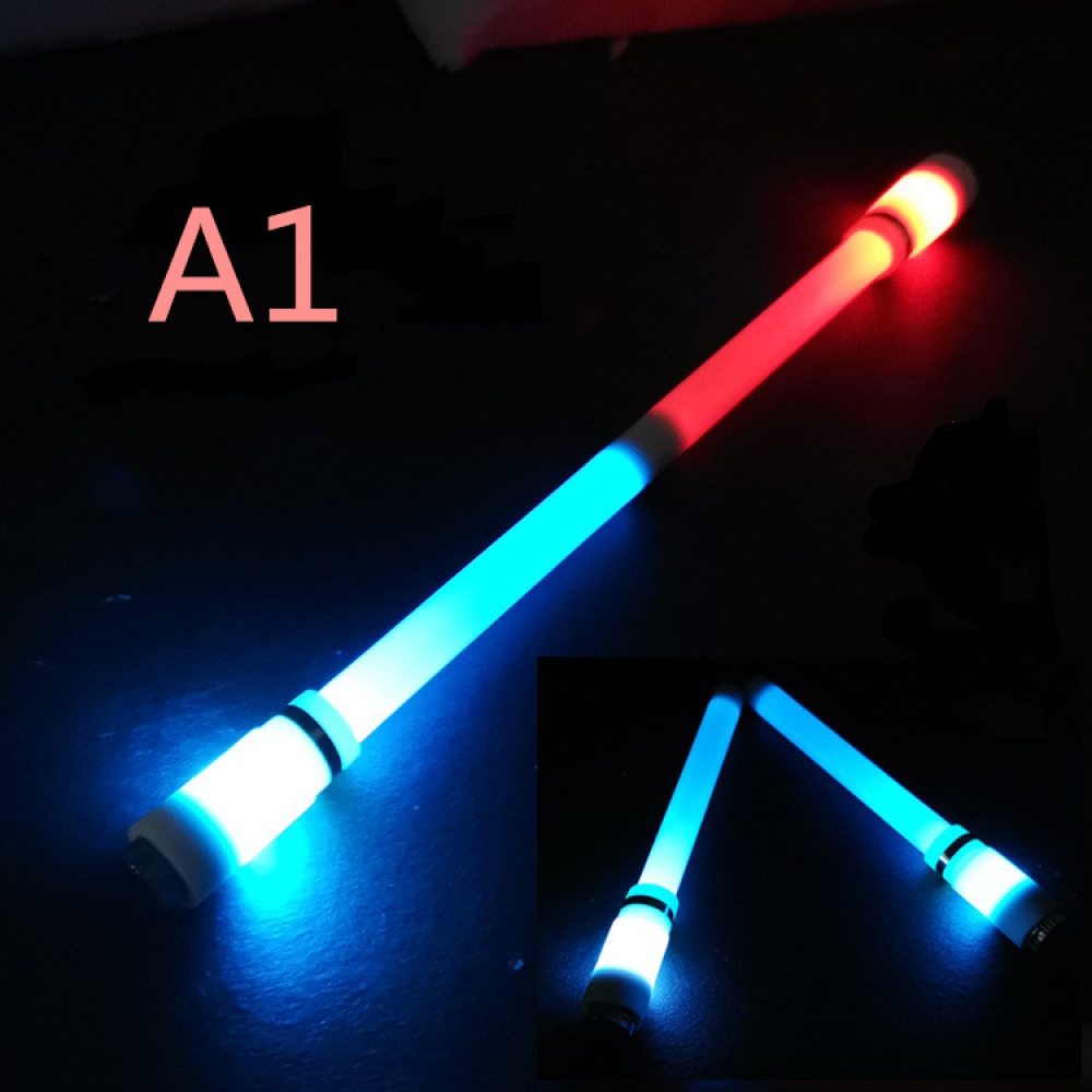 Children Colorful Special Illuminated Anti-fall Spinning Pen Rolling A1 blue (lighting section) - Image 2