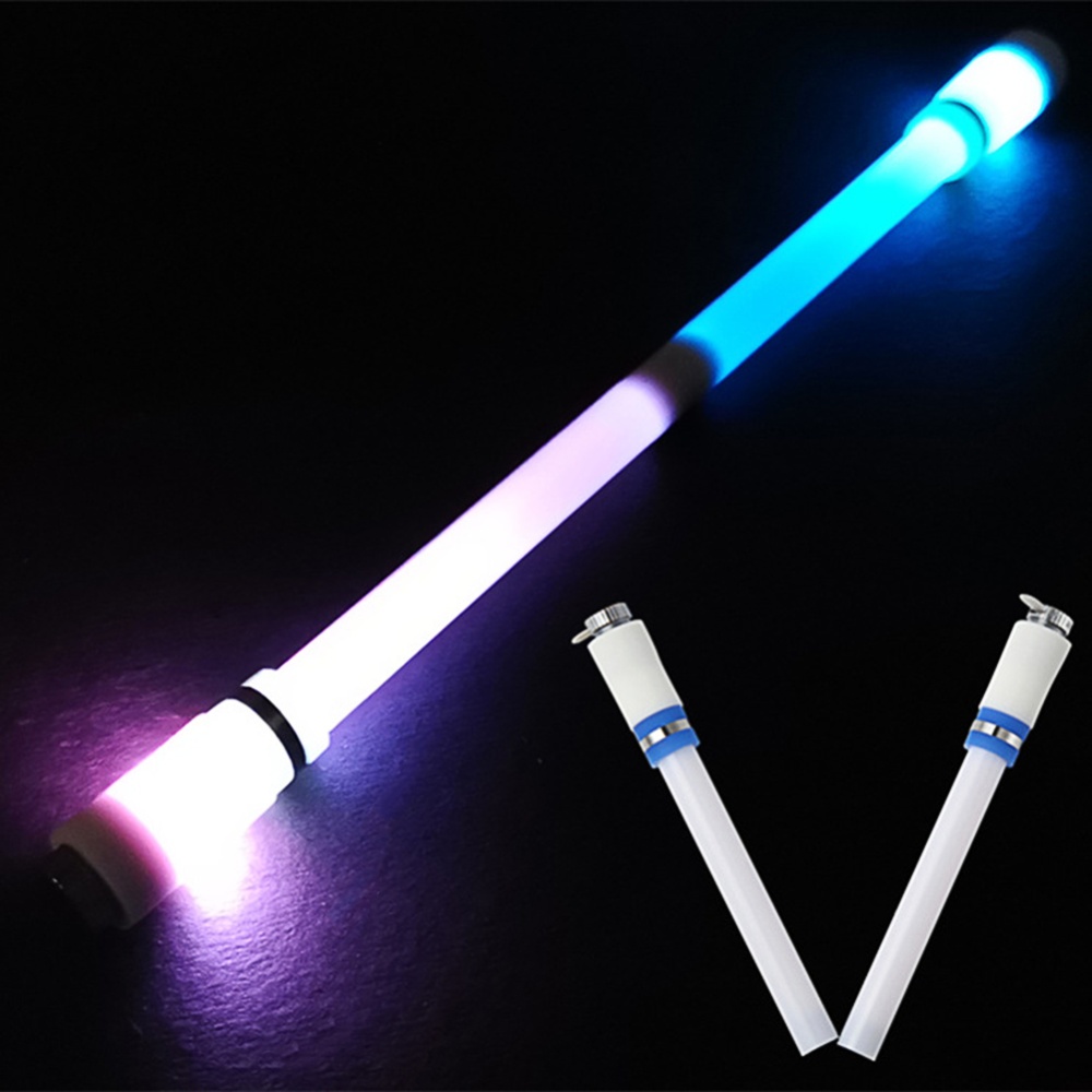 Children Colorful Special Illuminated Anti-fall Spinning Pen Rolling A1 blue (lighting section) - Image 3