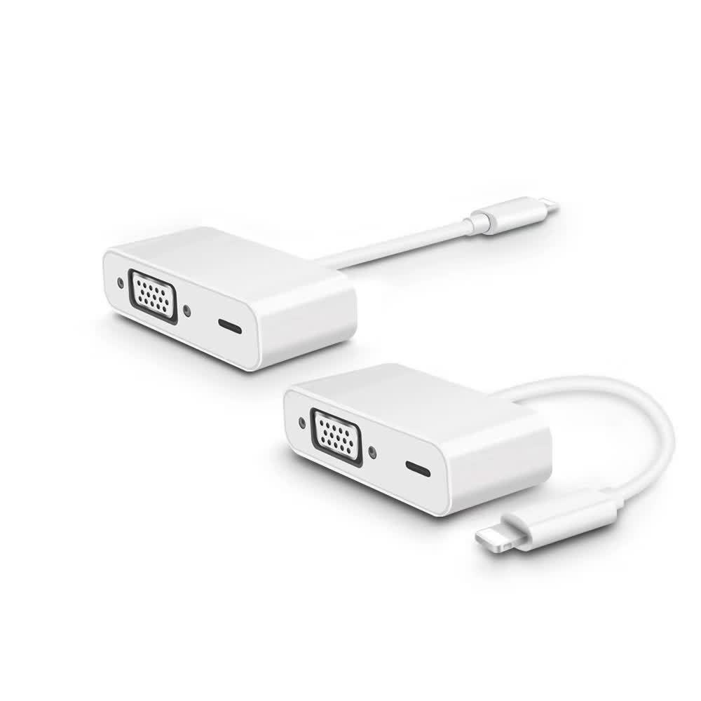 For Apple Interface to VGA Adapter for iPhones iPads white - Image 3