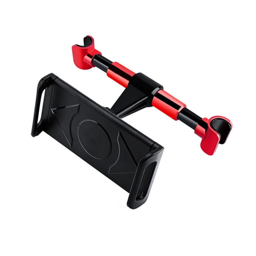 Car Headrest Mount Tablet Holder Stand Cradle 360-degree Rotation Seat Back Pillow Bracket Red - Image 3