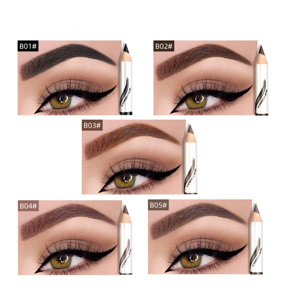 5 Colors Eyebrow Pencils Waterproof Pencil Shadow Makeup Fine Sketch colors - Image 2