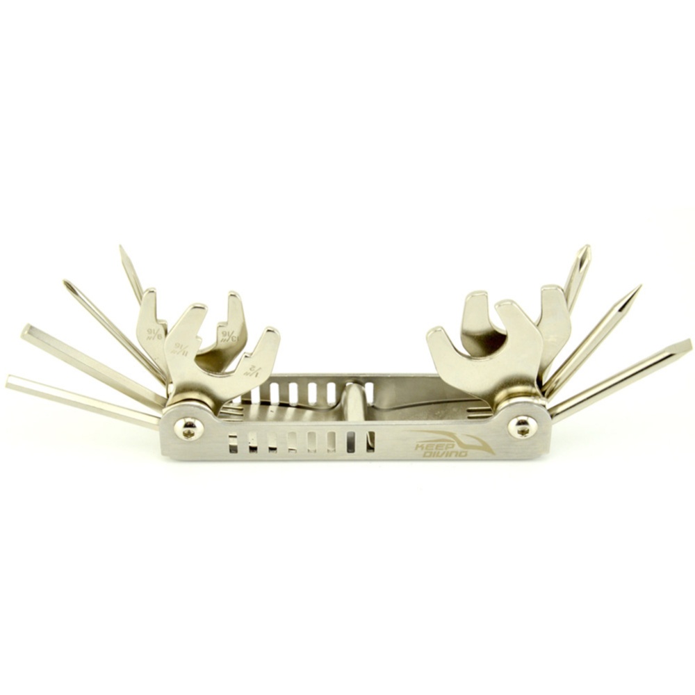 13 in 1 Multi Tool for Repairing Stainless Steel Adjusting Scuba Diving Diver Regulator Tools - Image 2