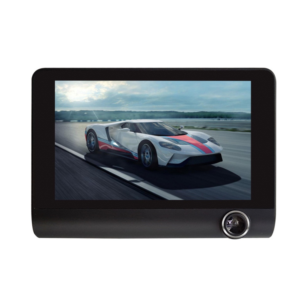 Three-camera Full High-definition 4-inch DVR Driving Recorder Reversing Image black - Image 3