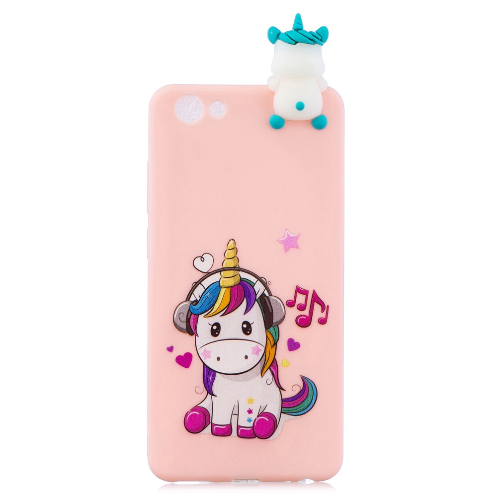 For VIVO Y71 3D Cute Coloured Painted Animal TPU Anti-scratch Non-slip Protective Cover Back Case unicorn - Image 3