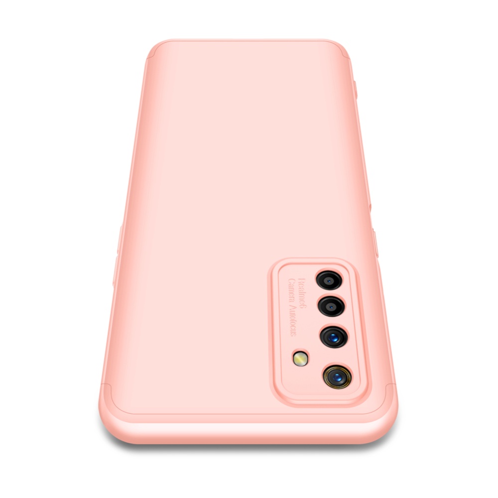 For OPPO Realme 6 Mobile Phone Cover 360 Degree Full Protection Case Rose gold - Image 3