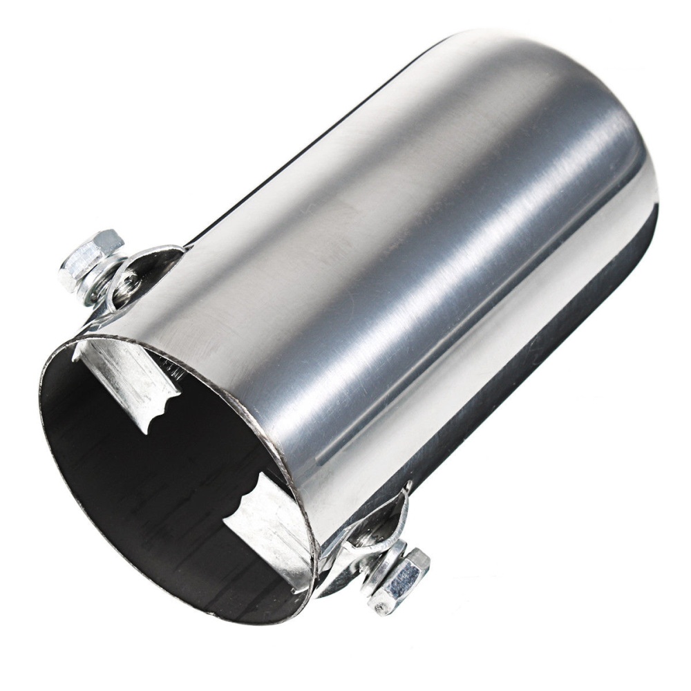 51mm Inlet Diameter Stainless Steel Car Exhaust Muffler Pipe Modified Tail Throat A1 - Image 2