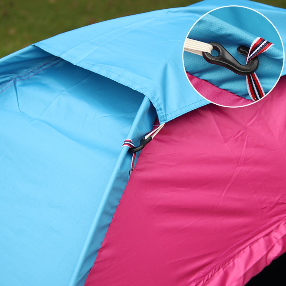 Outdoor Tent Waterproof Automatic Quick-opening Camping Double Layer for Travel Hiking Orange_Double - Image 3