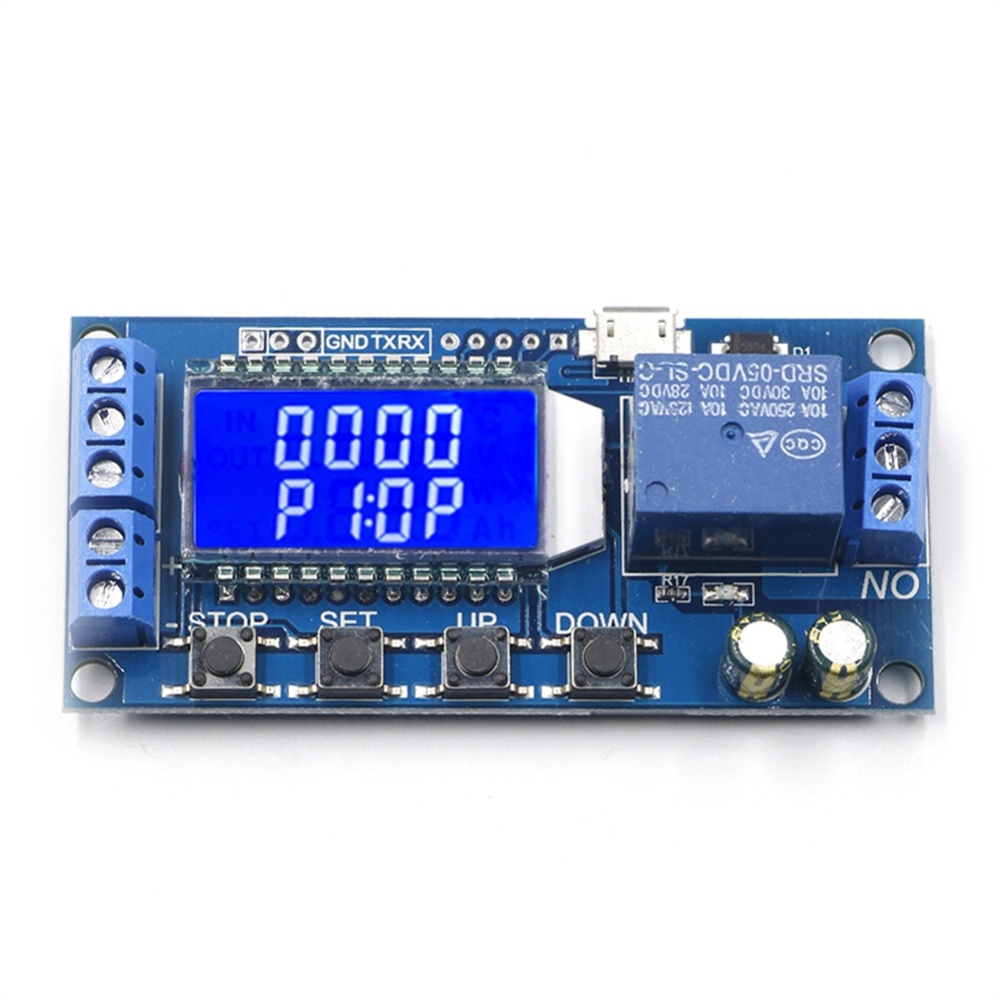 6--30v Cycle Timing Switch Module Digital Lcd Display Delay Trigger Relay Power Off Time Control as shown in the picture