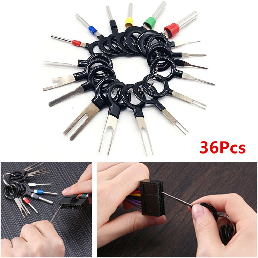 36Pcs Car Plug Terminal Remove Tool Set Key Pin Electrical Wire Crimp Connector Extractor Kit - Image 2