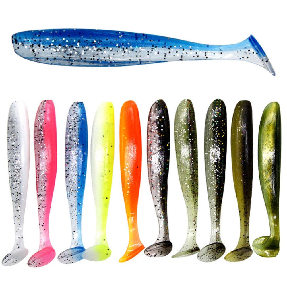 10pcs/Lot Soft Lures Silicone Bait For Fishing Sea Pvc Swimbait Wobblers Artificial Tackle 3#_7cm2g ten pcs - Image 2