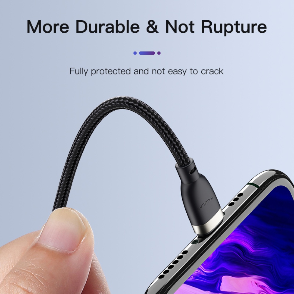 Mobile Phone Cables Usb C Tpye Bent Cable Pd 60w Quick Charge3.0 Charging 480 Mbps Data Transmission turn straight - Image 3