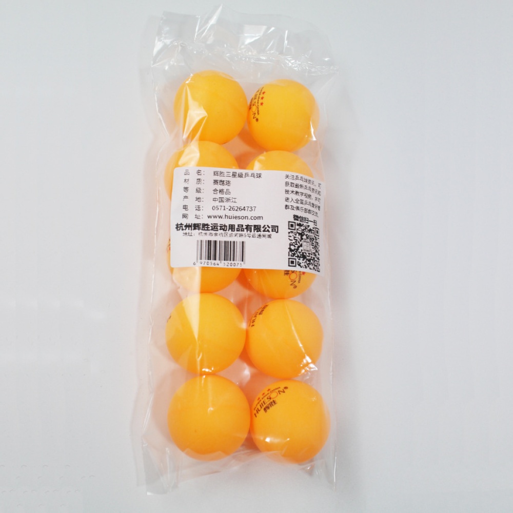 10Pcs Table Tennis Ball 40mm Three-star Ping Pong Professional Training Match yellow - Image 2