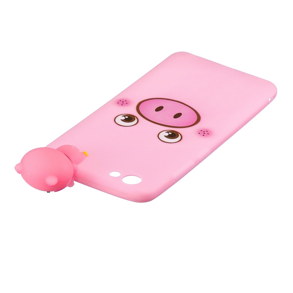 For VIVO Y71 3D Cute Coloured Painted Animal TPU Anti-scratch Non-slip Protective Cover Back Case Small pink pig - Image 3