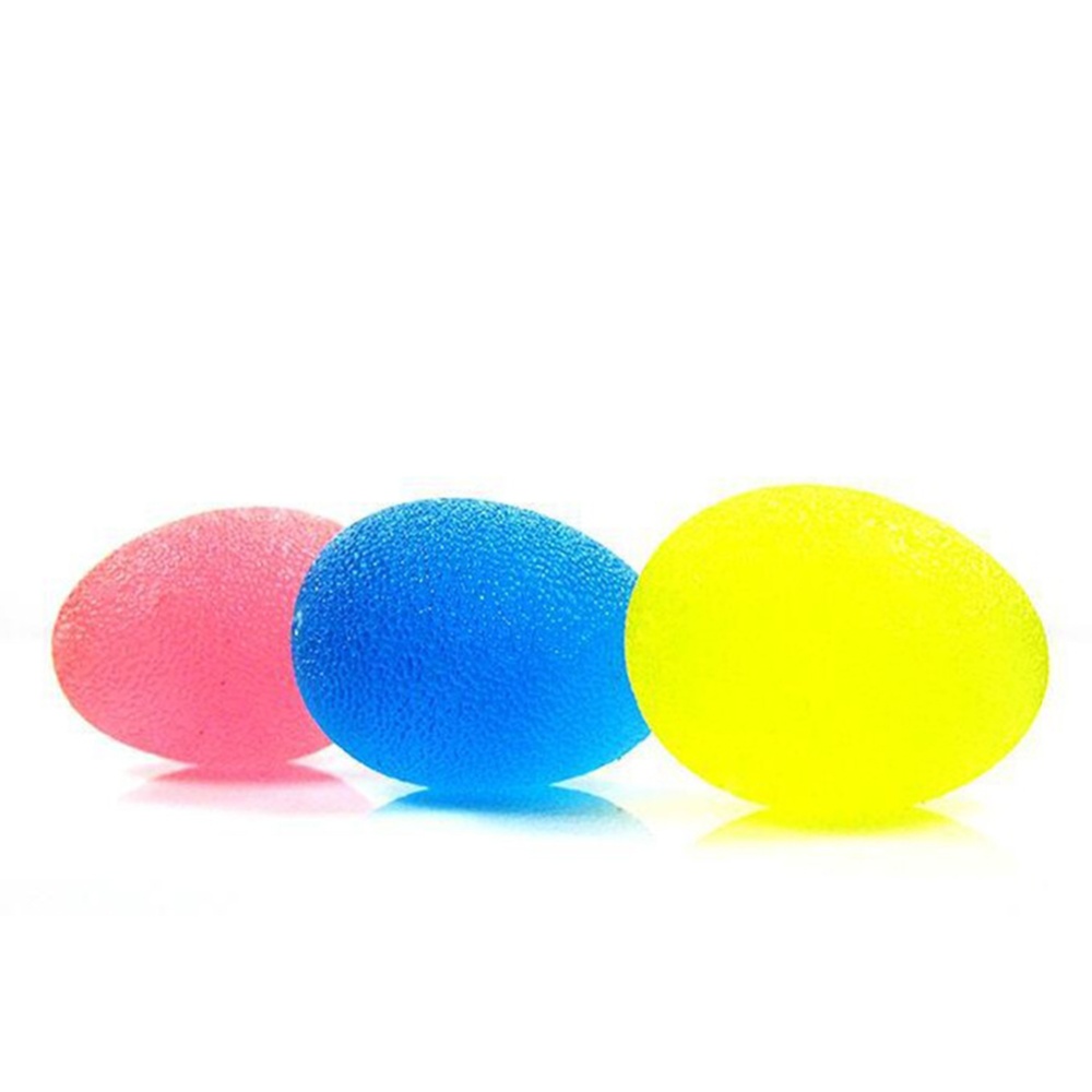 Decompression Vent Silicone Grip Squeeze Hand Ball Massage Therapy Exercise Strengthener Keep Fingers Strong Yellow - Image 2