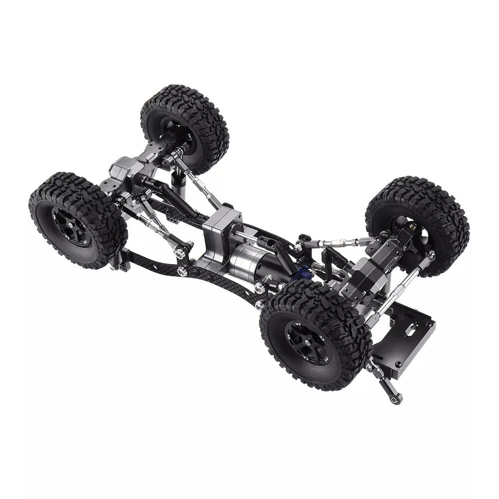 WPL C14 C24 1/16 Metal RC Car Chassis Upgrade Parts Vehicle Models Silver - Image 3