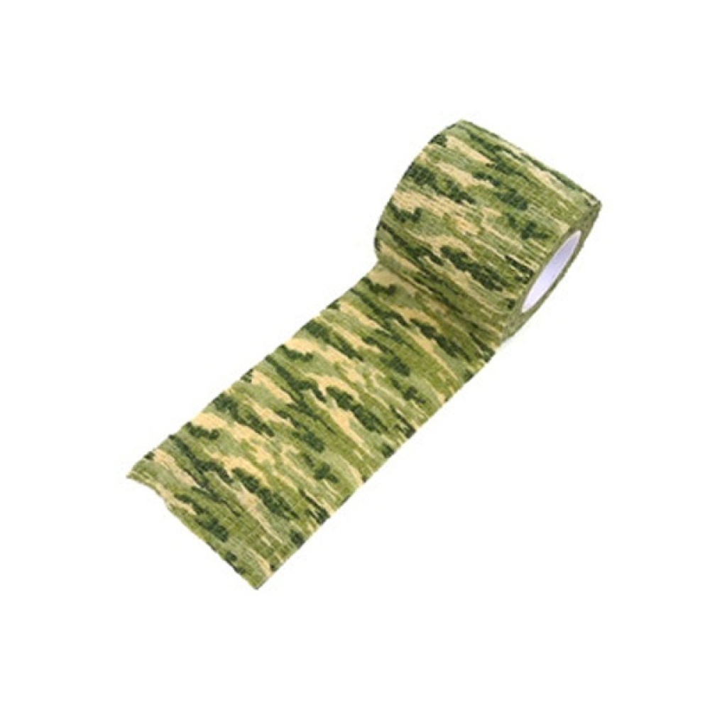 Self-Adhesive Extendable Camouflage Cloth Outdoor Hunting Tape Bandage Riding Bicycle Sticker Grass camouflage - Image 3