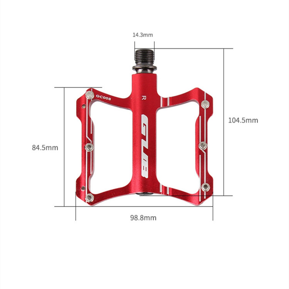 Bike Pedals GC008 Bicycle Pedal Anti-slip Ultralight CNC MTB Sealed Bearing Accessories red - Image 2