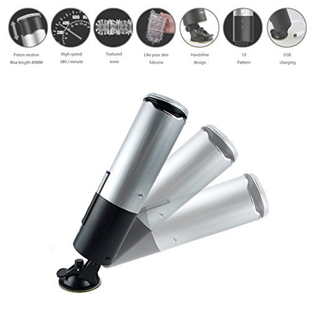 Hand Free Multi-Function Masturbator Fully Automatic Electronic Piston Rechargeable Thrusting Retractable Male Massager Aircraft Cup - Image 3