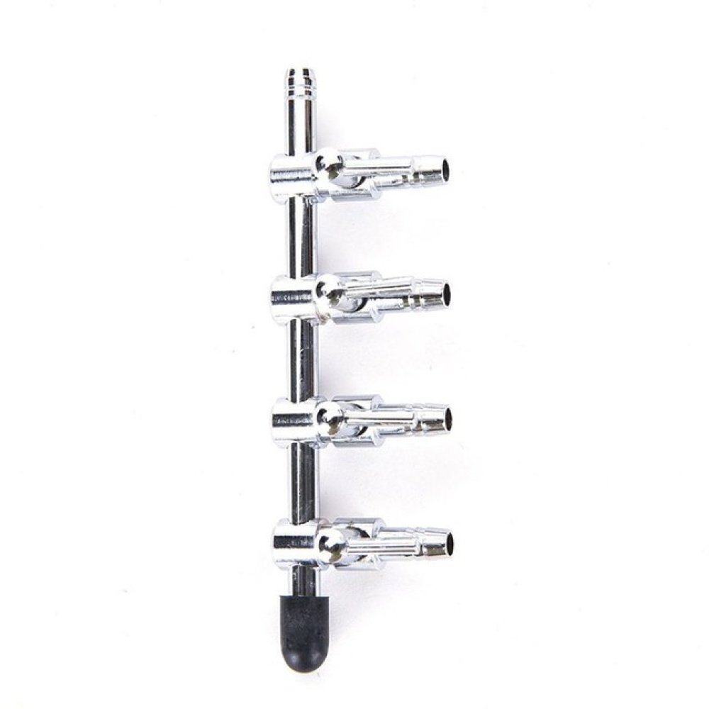 Stainless Steel Aquarium Tank Air Pump Flow Splitter Tube Pipe Line Control Valve Switch 1 head - Image 2