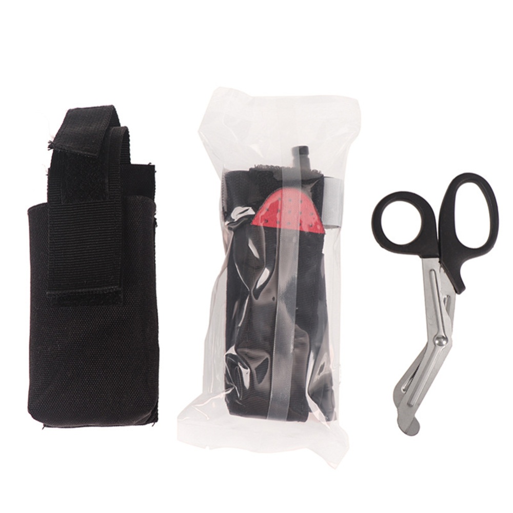 3pcs/set Outdoor Camping Hiking First Aid Tourniquet Medical Kit Small Scissors Multifunction Emergency Supplies Suit - Image 3