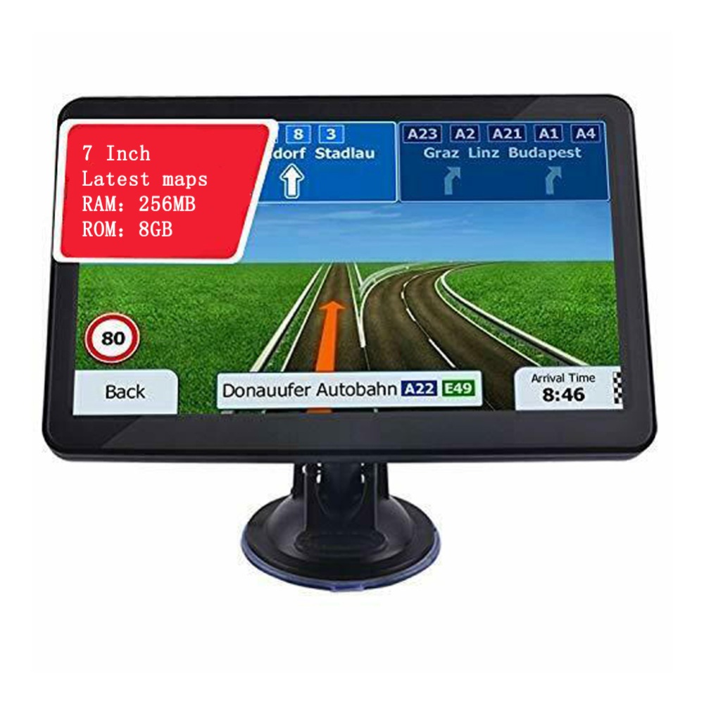 7 inch Car/Truck GPS Navigation Q10 8GB+256M Maps for Games Movies Music Albums black - Image 2