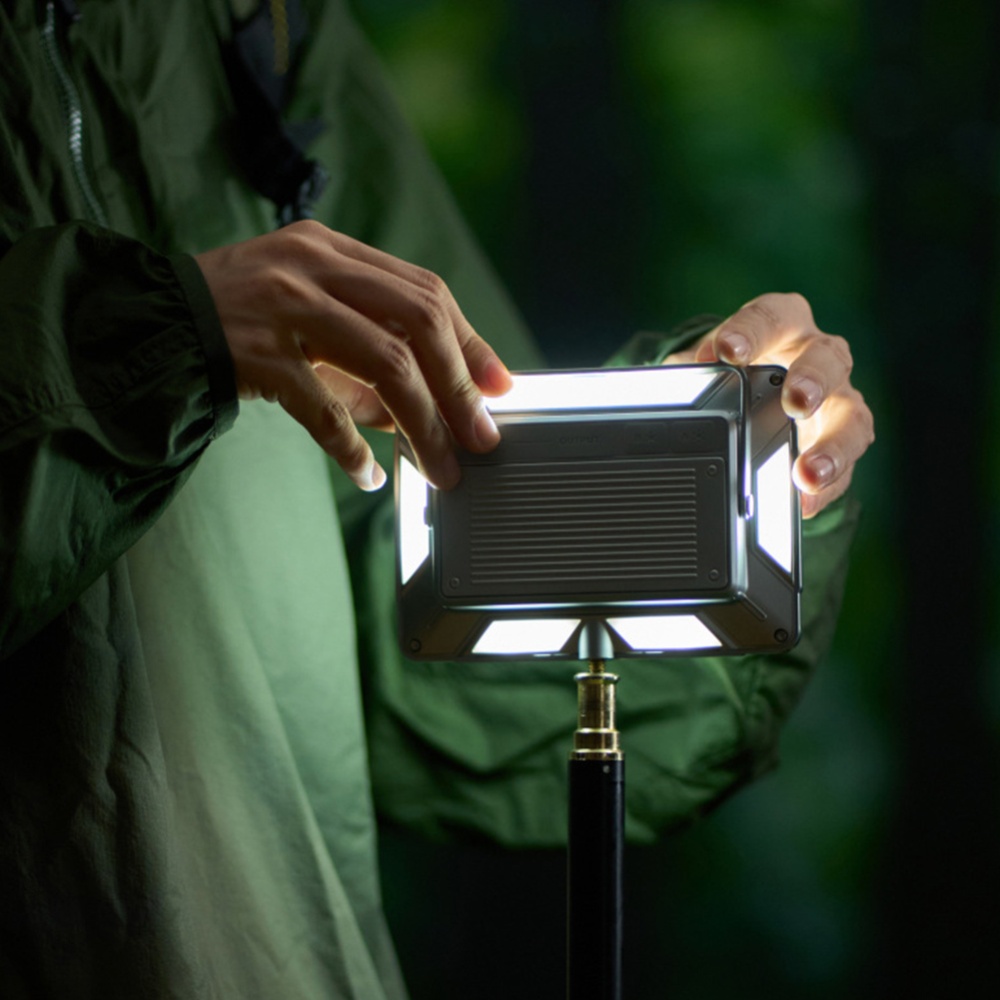 Multifunctional Led Fill Light Rechargeable Outdoor Portable Camping Tent Silver - Image 3