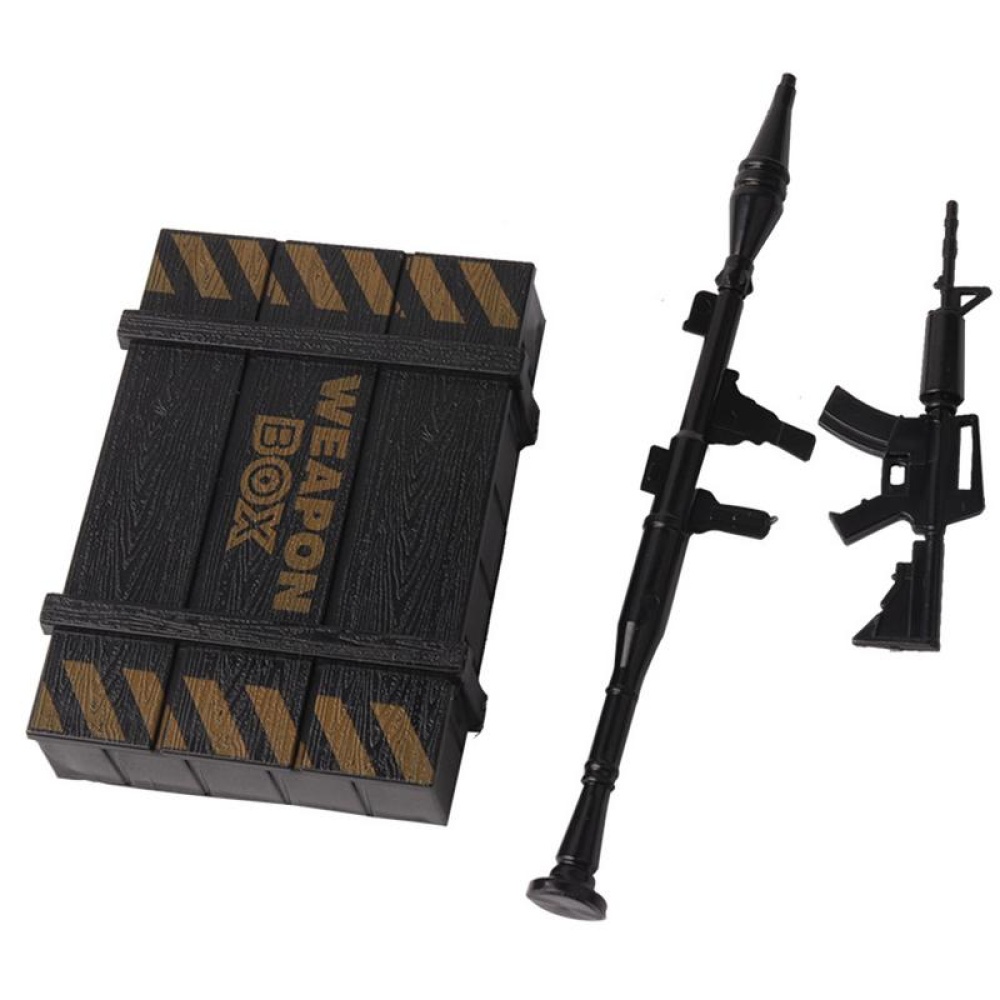 1/10 RC Car Rock Crawler Plastic Accessory Weapon Box Simulation Bullet and Gun Kit Decoration as shown - Image 3