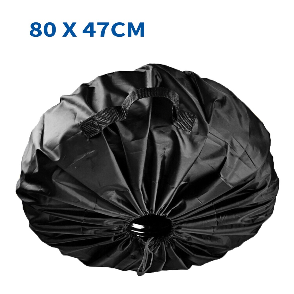 Car Spare Tire Cover Protector Sunscreen Dustproof Tyre Protective Cloth For Rv Universal 80 x 47cm black - Image 3