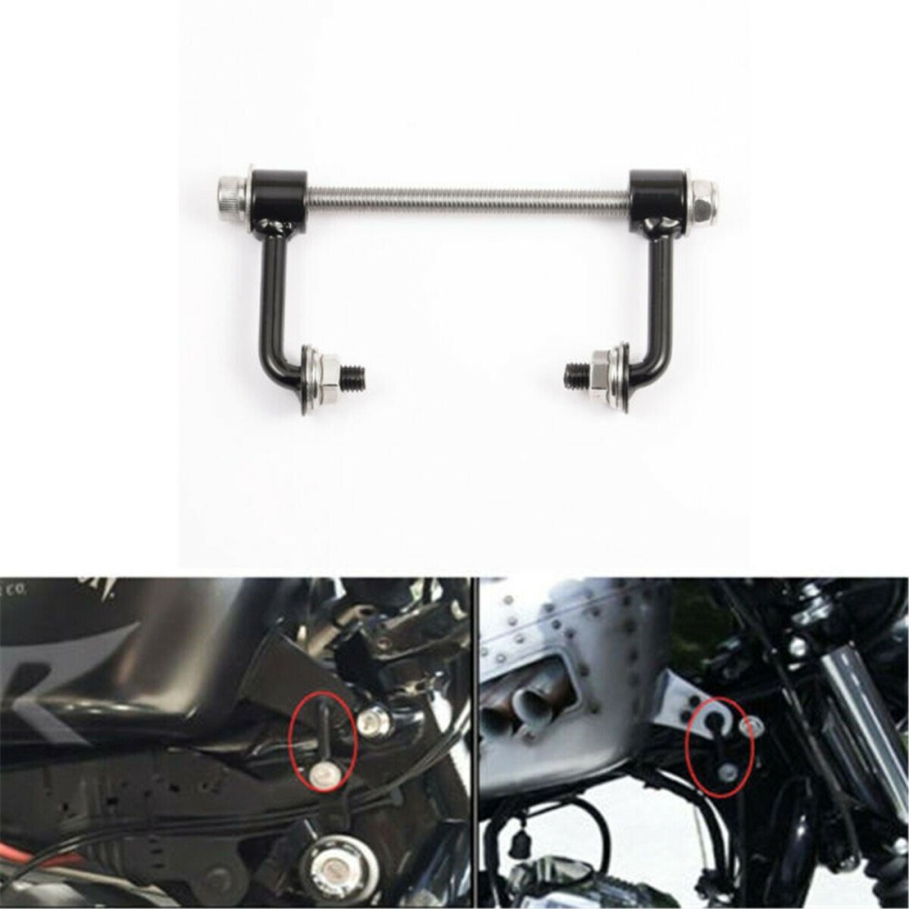 2"" Motorcycle Gas Reservoir Lift Kit For Sportster XL 883 1200 Iron 48 95-17 black - Image 2