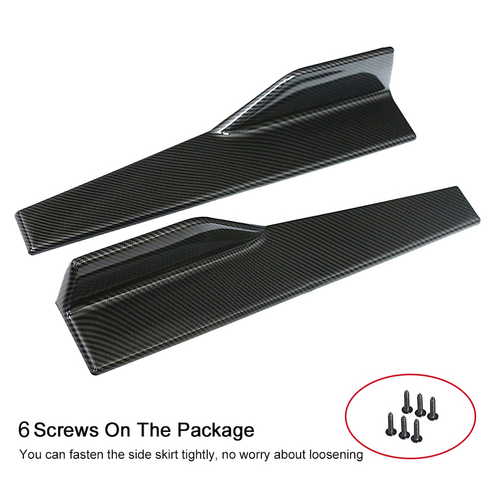 Side Skirts Fits Universal Vehicles Carbon Fiber Exterior Bottom Line Extensions Splitter Lip Car Diffusers fiber - Image 3