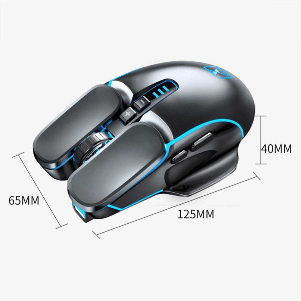 M215 Wireless Mouse Comfortable Ergonomic Rechargeable 2.4g Mechanical Computer Controller For Notebook Desktop silver grey - Image 3