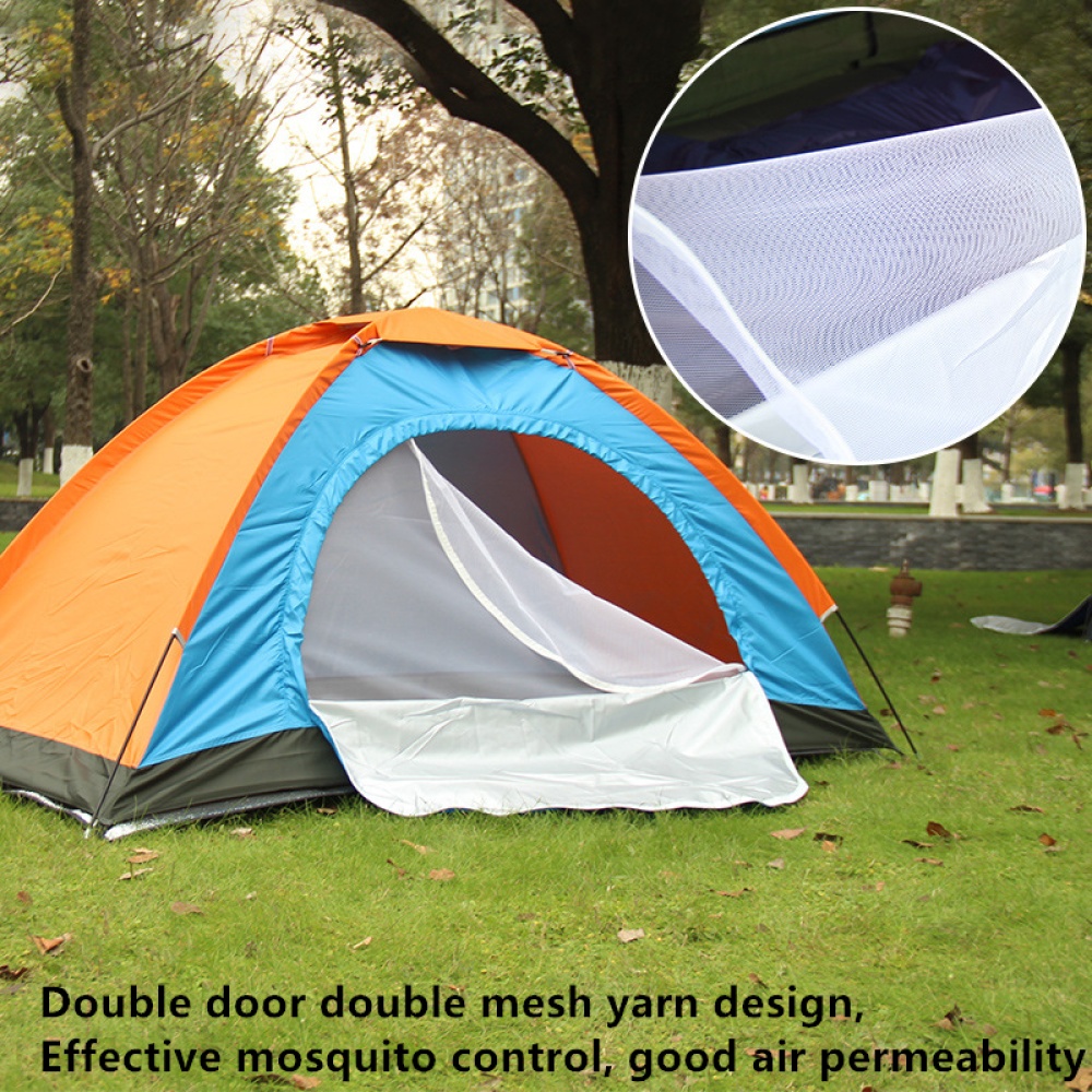 Outdoor Tent Waterproof Automatic Quick-opening Camping Double Layer for Travel Hiking Random Color_Single door - Image 3