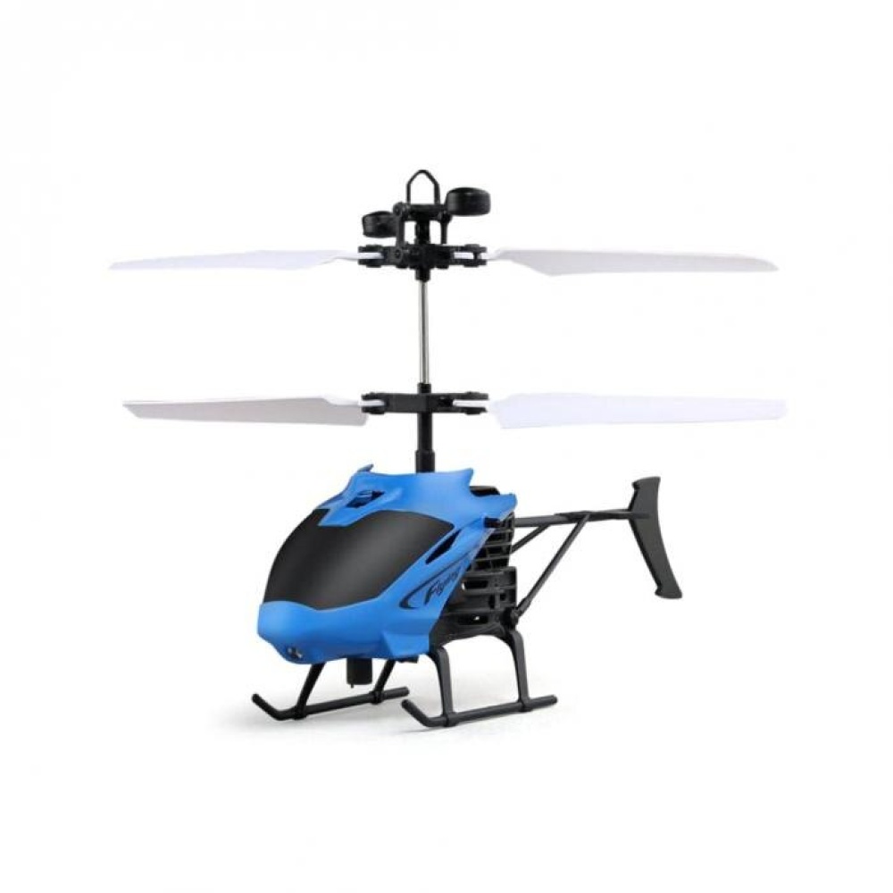 D715 Mini Helicopter Induction Aircraft Remote Control RC Drone with Flash Light @ 88 NSV775 blue - Image 3