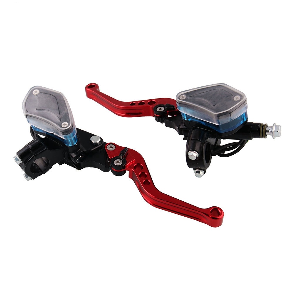 Aluminum 7/8"" 22mm Motorcycle Brake Clutch Master Cylinder Reservoir Hydraulic Lever Titanium - Image 3